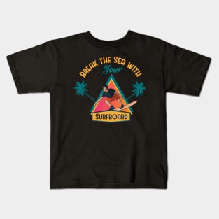 Summer Full Of Surfing Kids T-Shirt